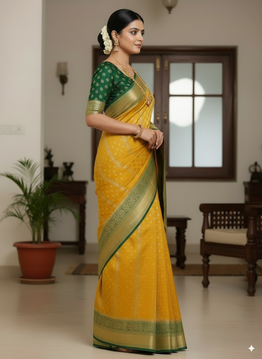 SUTHRA-Premium Butta Saree - Luxurious Handloom Collection
