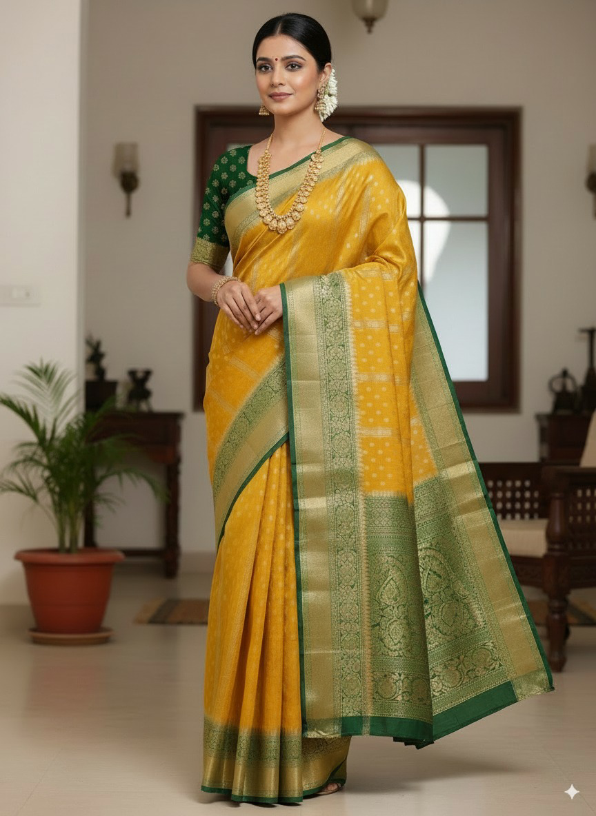 SUTHRA-Premium Butta Saree - Luxurious Handloom Collection