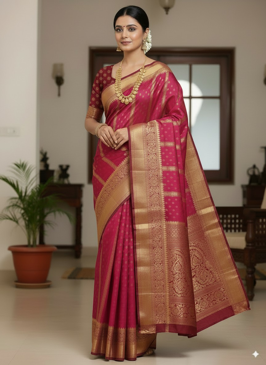 SUTHRA-Premium Butta Saree - Luxurious Handloom Collection