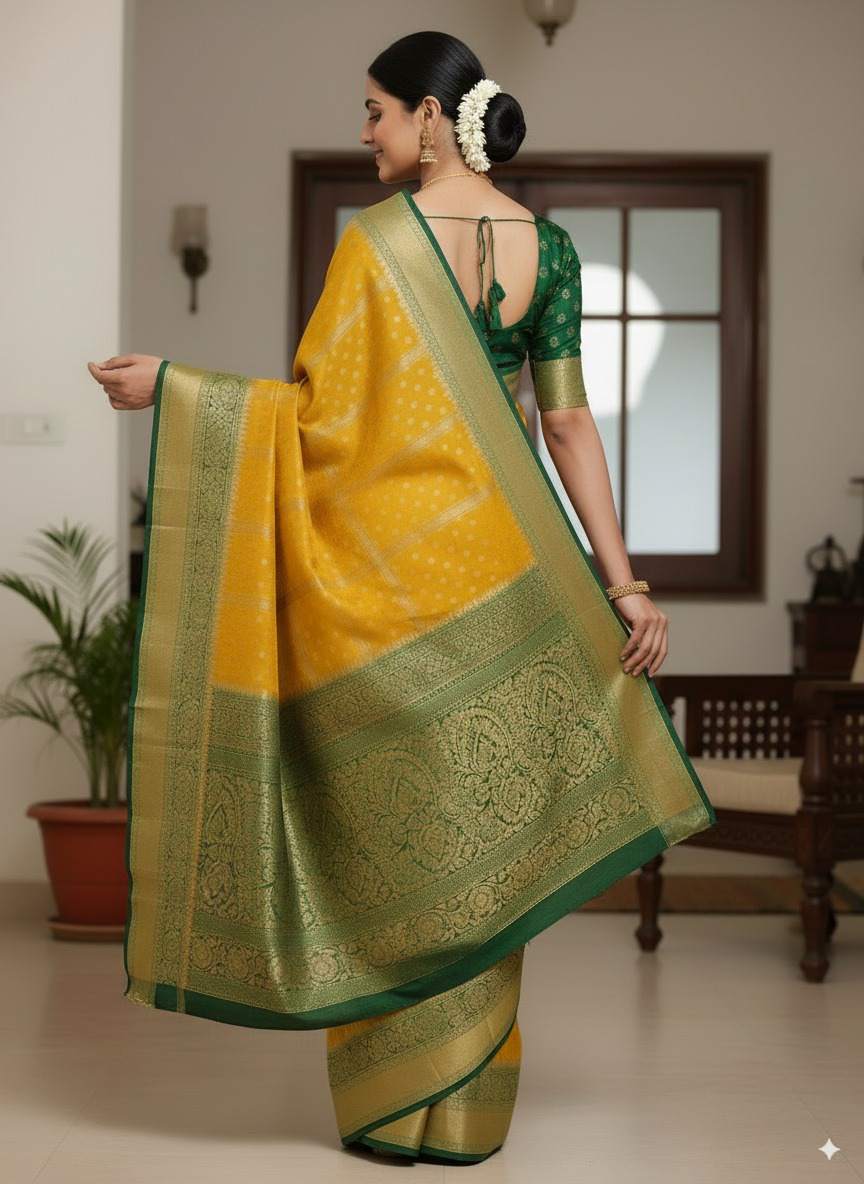 SUTHRA-Premium Butta Saree - Luxurious Handloom Collection