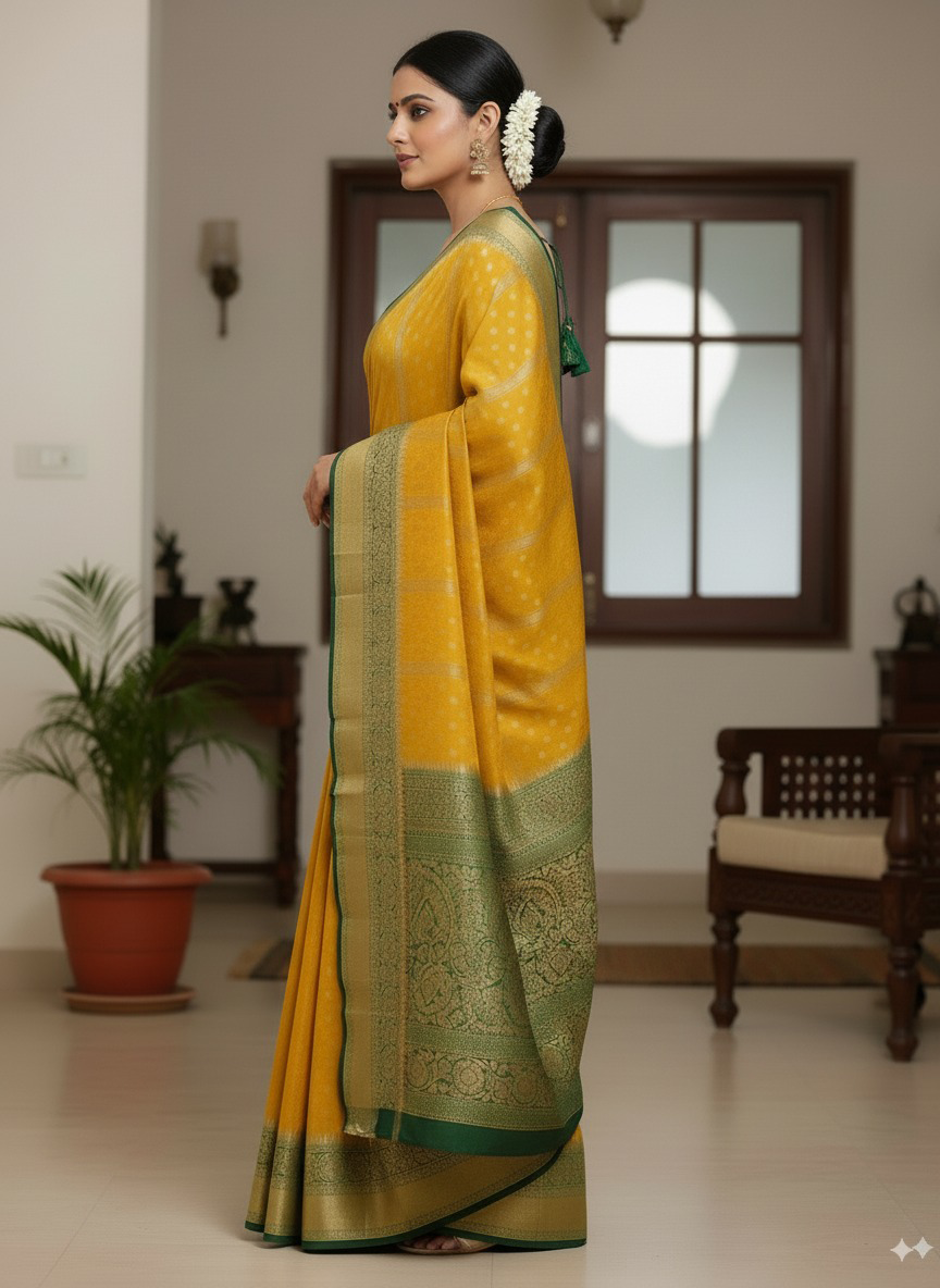 SUTHRA-Premium Butta Saree - Luxurious Handloom Collection